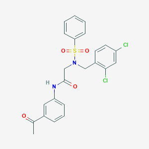 N-(3-acetylphenyl)-N~2~-(2,4-dichlorobenzyl)-N~2~-(phenylsulfonyl)glycinamide