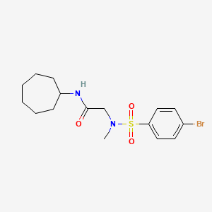 N~2~-[(4-bromophenyl)sulfonyl]-N~1~-cycloheptyl-N~2~-methylglycinamide