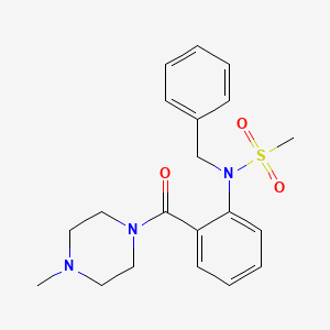 N-benzyl-N-{2-[(4-methyl-1-piperazinyl)carbonyl]phenyl}methanesulfonamide