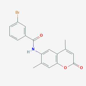 3-bromo-N-(4,7-dimethyl-2-oxo-2H-chromen-6-yl)benzamide