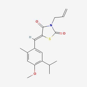 molecular formula C18H21NO3S B3591967 3-allyl-5-(5-isopropyl-4-methoxy-2-methylbenzylidene)-1,3-thiazolidine-2,4-dione 