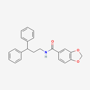 N-(3,3-diphenylpropyl)-1,3-benzodioxole-5-carboxamide