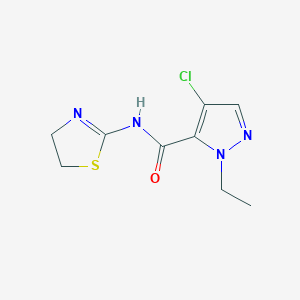 4-CHLORO-N~5~-(4,5-DIHYDRO-1,3-THIAZOL-2-YL)-1-ETHYL-1H-PYRAZOLE-5-CARBOXAMIDE