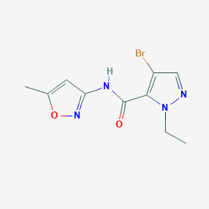 4-BROMO-1-ETHYL-N~5~-(5-METHYL-3-ISOXAZOLYL)-1H-PYRAZOLE-5-CARBOXAMIDE