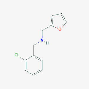 molecular formula C12H12ClNO B359206 (2-Chloro-benzyl)-furan-2-ylmethyl-amine CAS No. 436088-72-1