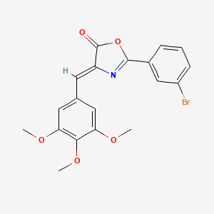 2-(3-bromophenyl)-4-(3,4,5-trimethoxybenzylidene)-1,3-oxazol-5(4H)-one