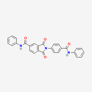 2-[4-(anilinocarbonyl)phenyl]-1,3-dioxo-N-phenyl-5-isoindolinecarboxamide