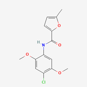 N-(4-chloro-2,5-dimethoxyphenyl)-5-methyl-2-furamide