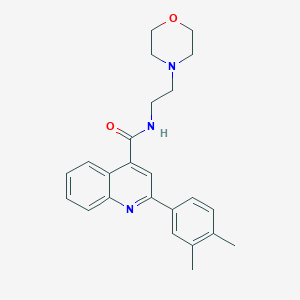 2-(3,4-dimethylphenyl)-N-[2-(morpholin-4-yl)ethyl]quinoline-4-carboxamide