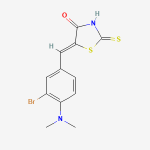 5-[3-bromo-4-(dimethylamino)benzylidene]-2-thioxo-1,3-thiazolidin-4-one