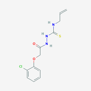 molecular formula C12H14ClN3O2S B3592166 N-allyl-2-[(2-chlorophenoxy)acetyl]hydrazinecarbothioamide 