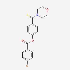 4-(MORPHOLINE-4-CARBOTHIOYL)PHENYL 4-BROMOBENZOATE