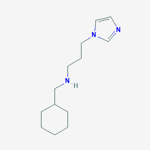 molecular formula C13H23N3 B359220 N-(cyclohexylmethyl)-3-(1H-imidazol-1-yl)propan-1-amine CAS No. 279236-39-4