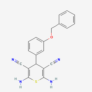 2,6-diamino-4-[3-(benzyloxy)phenyl]-4H-thiopyran-3,5-dicarbonitrile