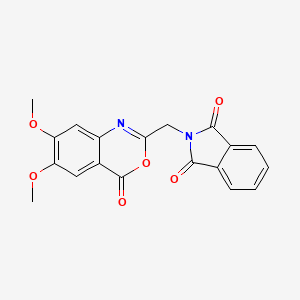 2-[(6,7-dimethoxy-4-oxo-4H-3,1-benzoxazin-2-yl)methyl]-1H-isoindole-1,3(2H)-dione