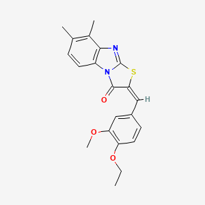 2-[(E)-1-(4-ethoxy-3-methoxyphenyl)methylidene]-7,8-dimethyl[1,3]thiazolo[3,2-a][1,3]benzimidazol-3(2H)-one