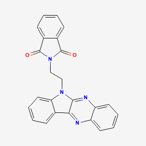 molecular formula C24H16N4O2 B3592293 2-(2-{6H-INDOLO[2,3-B]QUINOXALIN-6-YL}ETHYL)-2,3-DIHYDRO-1H-ISOINDOLE-1,3-DIONE 