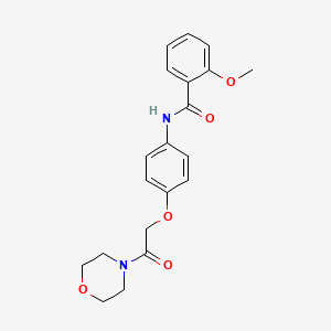 molecular formula C20H22N2O5 B3592304 2-methoxy-N-{4-[2-(4-morpholinyl)-2-oxoethoxy]phenyl}benzamide CAS No. 312504-25-9