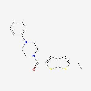 1-[(5-ethylthieno[2,3-b]thien-2-yl)carbonyl]-4-phenylpiperazine