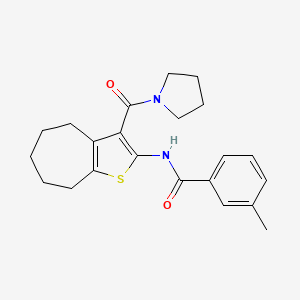 3-METHYL-N-[3-(PYRROLIDINE-1-CARBONYL)-4H,5H,6H,7H,8H-CYCLOHEPTA[B]THIOPHEN-2-YL]BENZAMIDE