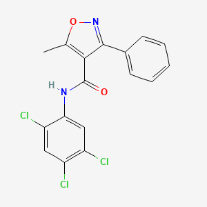 5-methyl-3-phenyl-N-(2,4,5-trichlorophenyl)-1,2-oxazole-4-carboxamide