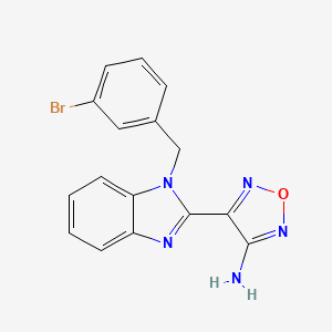 4-[1-(3-BROMOBENZYL)-1H-1,3-BENZIMIDAZOL-2-YL]-1,2,5-OXADIAZOL-3-AMINE