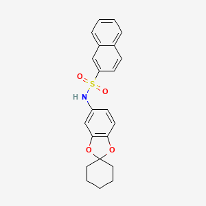 N-SPIRO[1,3-BENZODIOXOLE-2,1'-CYCLOHEXAN]-5-YLNAPHTHALENE-2-SULFONAMIDE