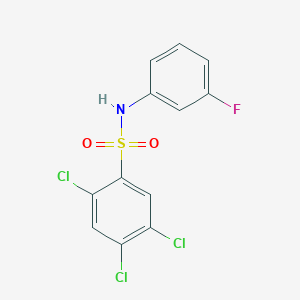 2,4,5-trichloro-N-(3-fluorophenyl)benzenesulfonamide