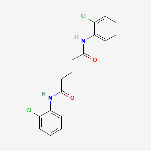 molecular formula C17H16Cl2N2O2 B3592583 N,N'-bis(2-chlorophenyl)pentanediamide 