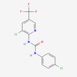 1-(4-Chlorophenyl)-3-[3-chloro-5-(trifluoromethyl)pyridin-2-yl]urea