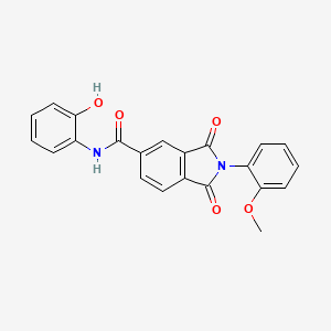 N-(2-hydroxyphenyl)-2-(2-methoxyphenyl)-1,3-dioxo-2,3-dihydro-1H-isoindole-5-carboxamide