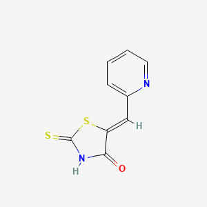 molecular formula C9H6N2OS2 B3592728 5-(2-Pyridylmethylene)rhodanine 