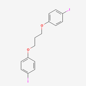 molecular formula C15H14I2O2 B3592775 1-Iodo-4-[3-(4-iodophenoxy)propoxy]benzene 