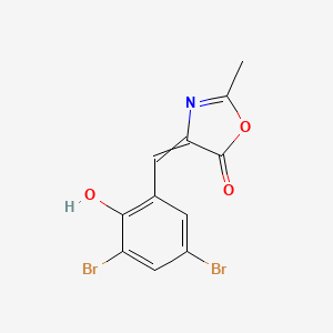 4-[(3,5-Dibromo-2-hydroxyphenyl)methylidene]-2-methyl-1,3-oxazol-5-one