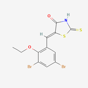 5-(3,5-dibromo-2-ethoxybenzylidene)-2-thioxo-1,3-thiazolidin-4-one