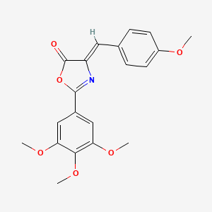 molecular formula C20H19NO6 B3592851 4-(4-methoxybenzylidene)-2-(3,4,5-trimethoxyphenyl)-1,3-oxazol-5(4H)-one 