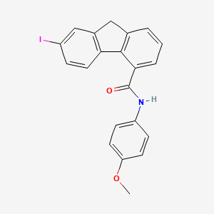 7-iodo-N-(4-methoxyphenyl)-9H-fluorene-4-carboxamide