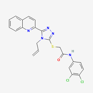 2-{[4-allyl-5-(2-quinolinyl)-4H-1,2,4-triazol-3-yl]thio}-N-(3,4-dichlorophenyl)acetamide