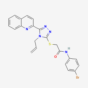 2-{[4-allyl-5-(2-quinolinyl)-4H-1,2,4-triazol-3-yl]thio}-N-(4-bromophenyl)acetamide