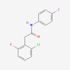 2-(2-chloro-6-fluorophenyl)-N-(4-iodophenyl)acetamide