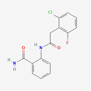 2-[2-(2-CHLORO-6-FLUOROPHENYL)ACETAMIDO]BENZAMIDE