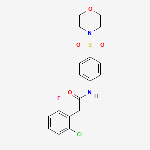 2-(2-CHLORO-6-FLUOROPHENYL)-N-[4-(MORPHOLINE-4-SULFONYL)PHENYL]ACETAMIDE