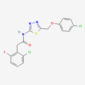 2-(2-chloro-6-fluorophenyl)-N-{5-[(4-chlorophenoxy)methyl]-1,3,4-thiadiazol-2-yl}acetamide