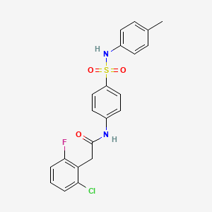 2-(2-chloro-6-fluorophenyl)-N-{4-[(4-methylphenyl)sulfamoyl]phenyl}acetamide