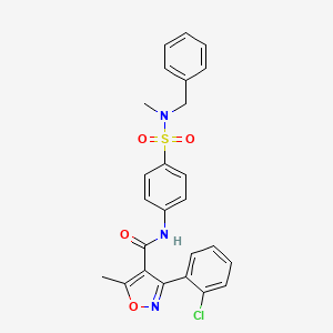 N-{4-[benzyl(methyl)sulfamoyl]phenyl}-3-(2-chlorophenyl)-5-methyl-1,2-oxazole-4-carboxamide