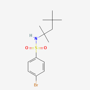 4-bromo-N-(2,4,4-trimethylpentan-2-yl)benzene-1-sulfonamide