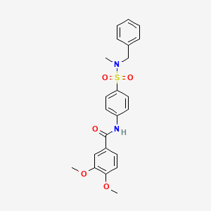 N-{4-[benzyl(methyl)sulfamoyl]phenyl}-3,4-dimethoxybenzamide