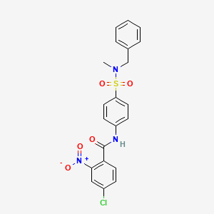 N-(4-{[benzyl(methyl)amino]sulfonyl}phenyl)-4-chloro-2-nitrobenzamide