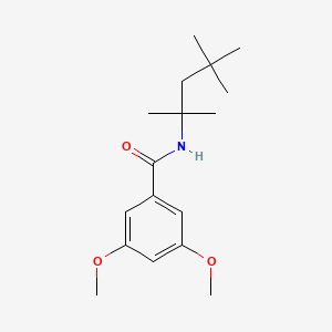 molecular formula C17H27NO3 B3593024 3,5-dimethoxy-N-(2,4,4-trimethylpentan-2-yl)benzamide 