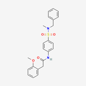 N-{4-[benzyl(methyl)sulfamoyl]phenyl}-2-(2-methoxyphenyl)acetamide